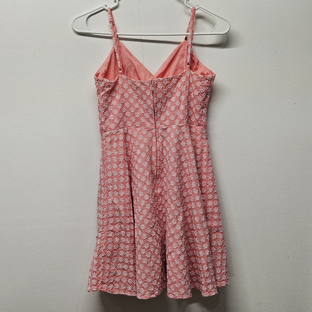 Jun & Ivy Girls Dress Small Pink Cottagecore Floral Embroidered - Picture 10 of 12